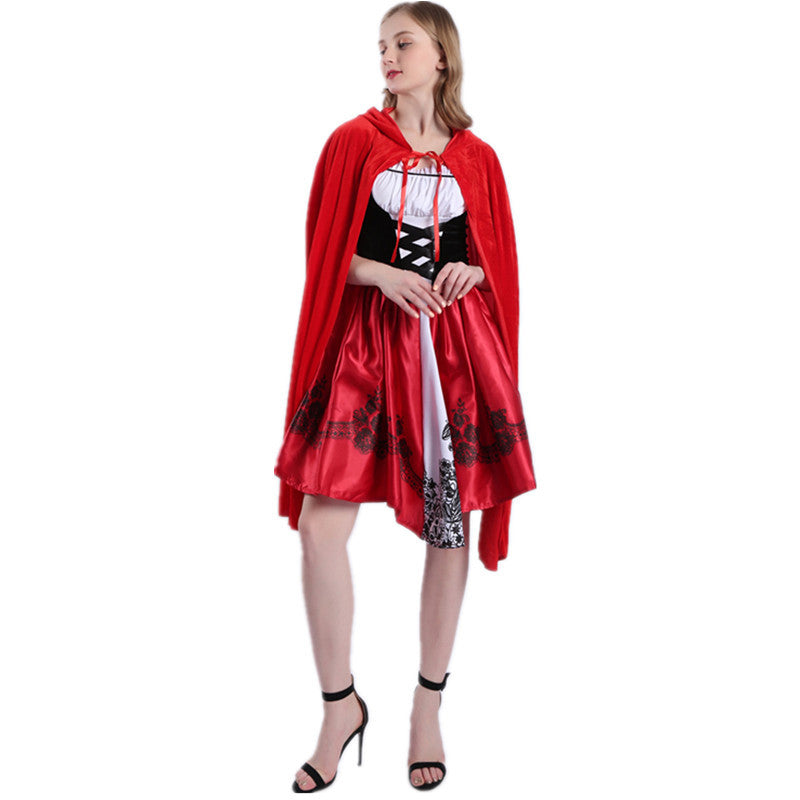 New Halloween Fairy Tales Little Red Riding Hood Playing Uniform Castle Queen cosplay Party Costumes Wholesale