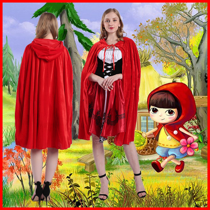 New Halloween Fairy Tales Little Red Riding Hood Playing Uniform Castle Queen cosplay Party Costumes Wholesale