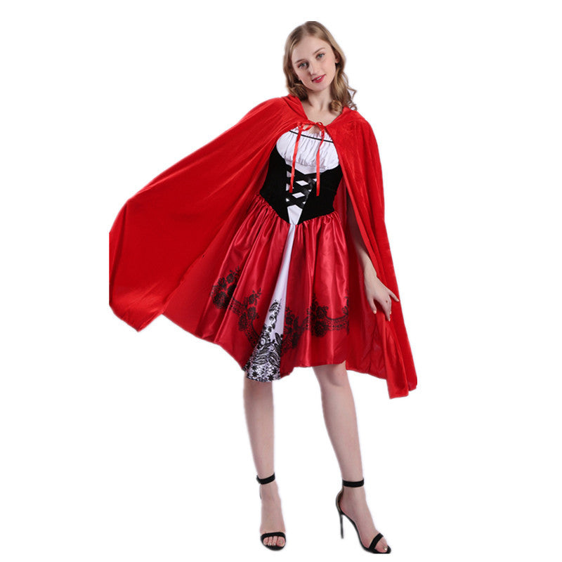New Halloween Fairy Tales Little Red Riding Hood Playing Uniform Castle Queen cosplay Party Costumes Wholesale