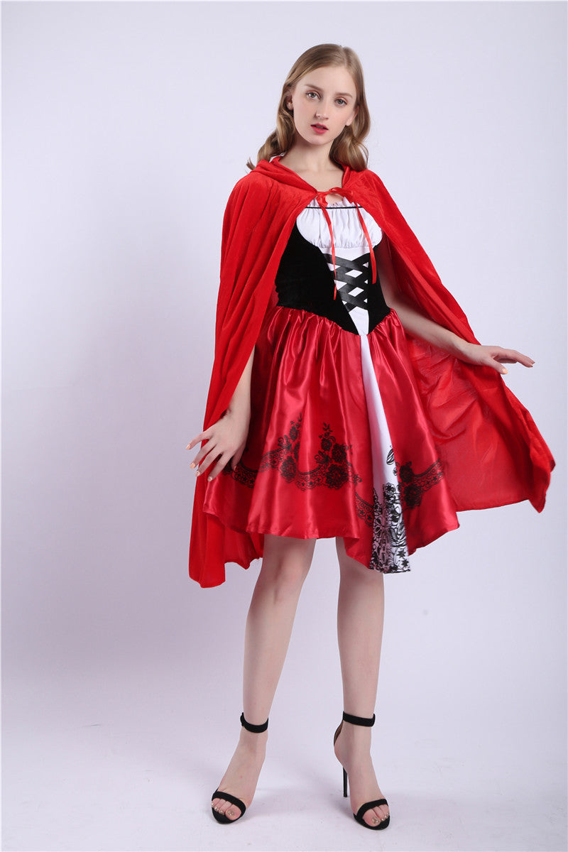 New Halloween Fairy Tales Little Red Riding Hood Playing Uniform Castle Queen cosplay Party Costumes Wholesale