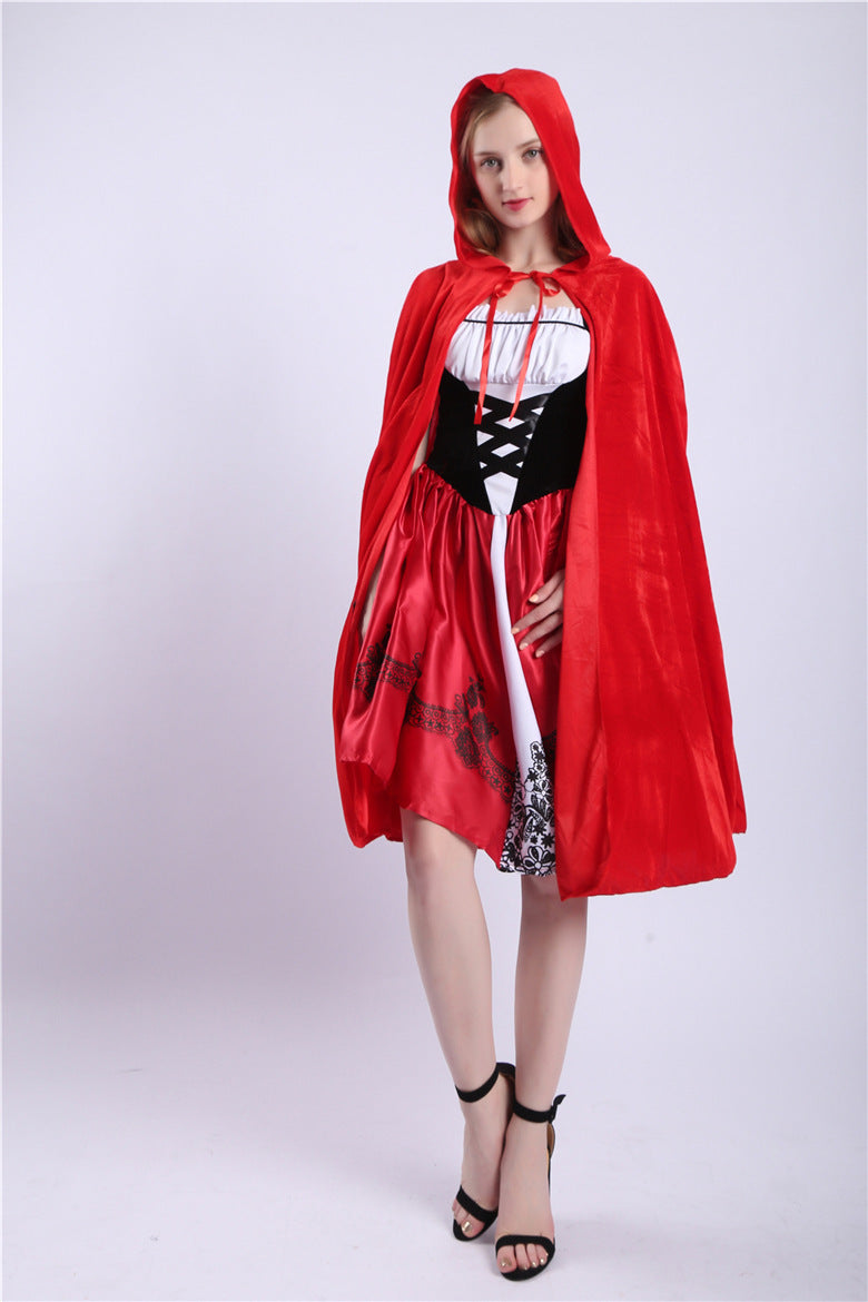 New Halloween Fairy Tales Little Red Riding Hood Playing Uniform Castle Queen cosplay Party Costumes Wholesale