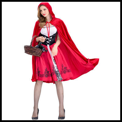 New Halloween Fairy Tales Little Red Riding Hood Playing Uniform Castle Queen cosplay Party Costumes Wholesale