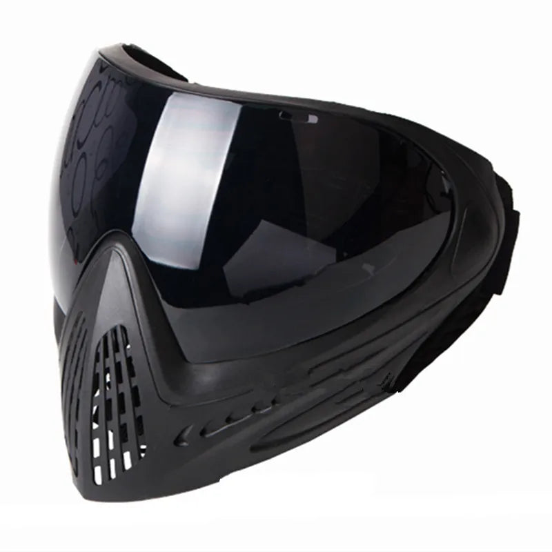 Maschera tattica a pieno facciale F1 con maschera tattica antiappannamento di sicurezza Paintball a strato singolo attrezzatura tattica Airsoft F0022