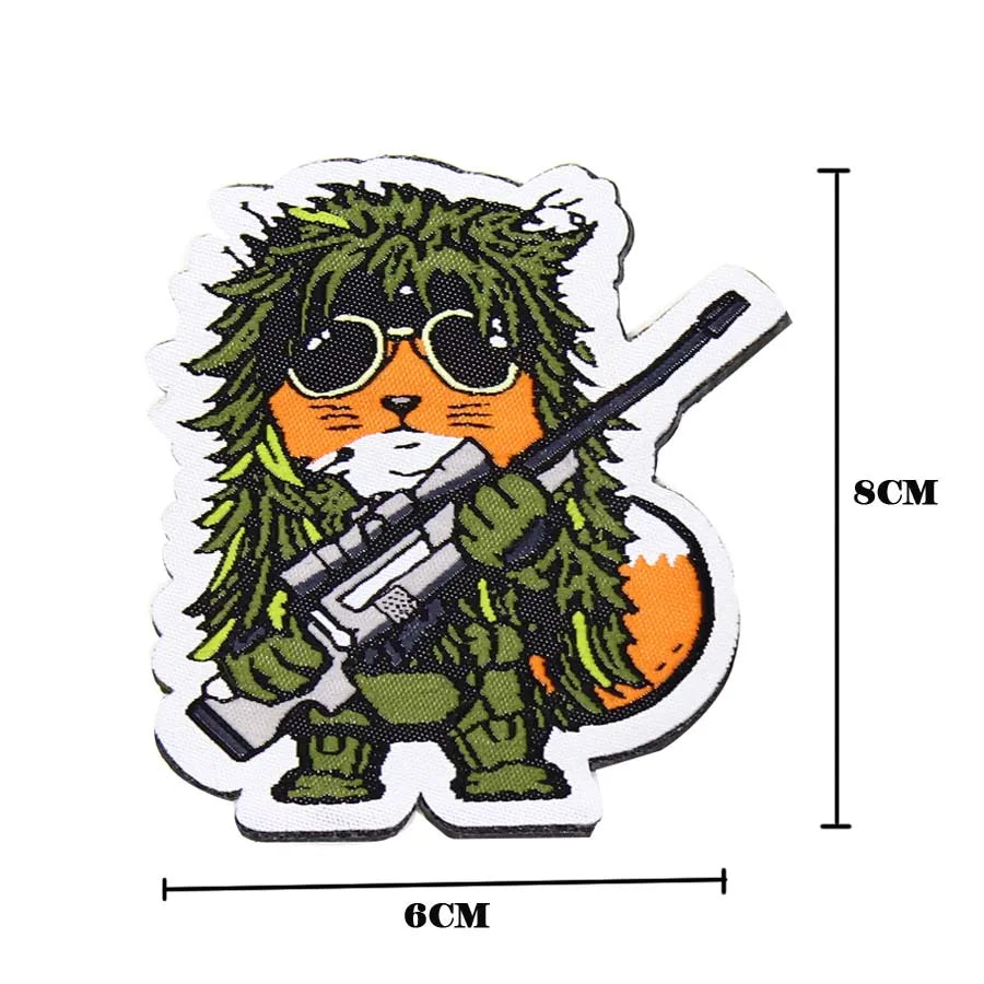 PATCH TACTICAL SNIPER FOX PATCH TACTICAL PATCH BADGE