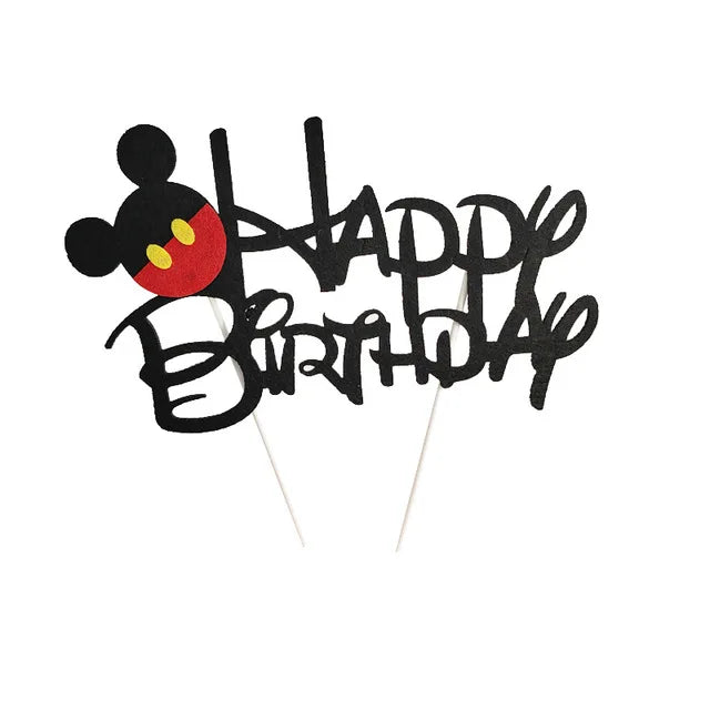 Cartoon Mickey Minnie Mouse Baking Cake Decoration Ornaments Cake Topper for Kids Birthday Party Decoration Supplies Toys Gifts