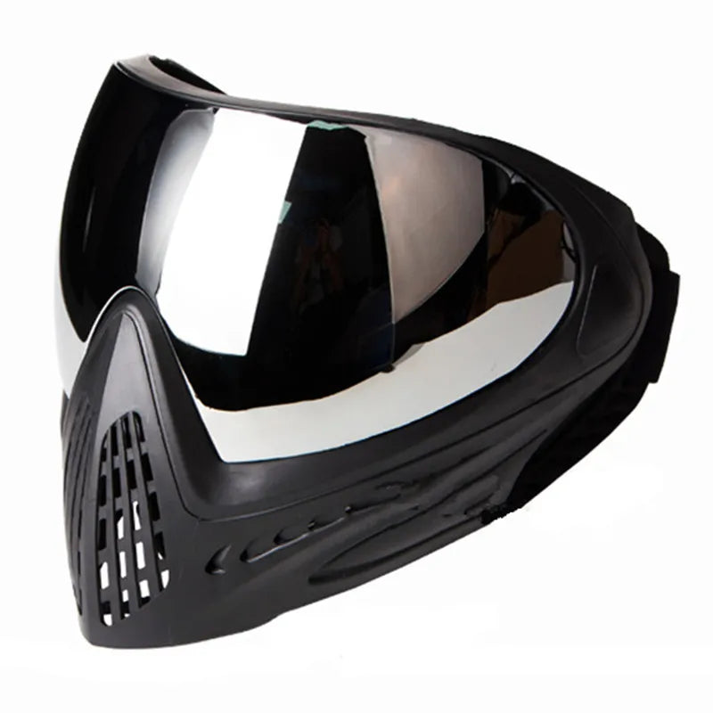 Maschera tattica a pieno facciale F1 con maschera tattica antiappannamento di sicurezza Paintball a strato singolo attrezzatura tattica Airsoft F0022