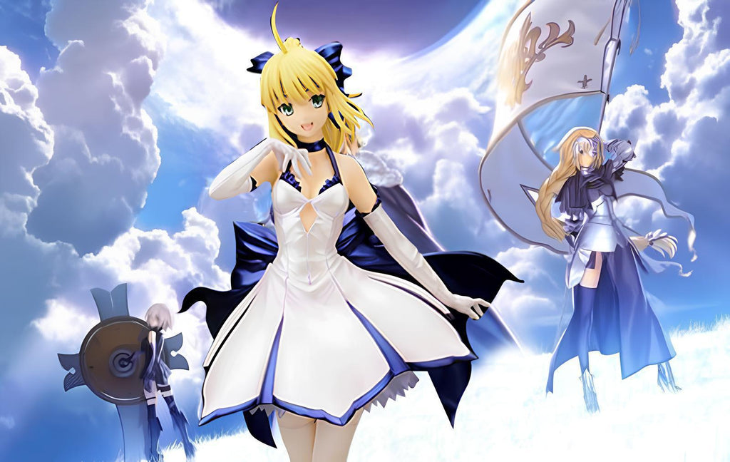 Cross-Border Fate Saber Lily Pure White Knight Cos Costume