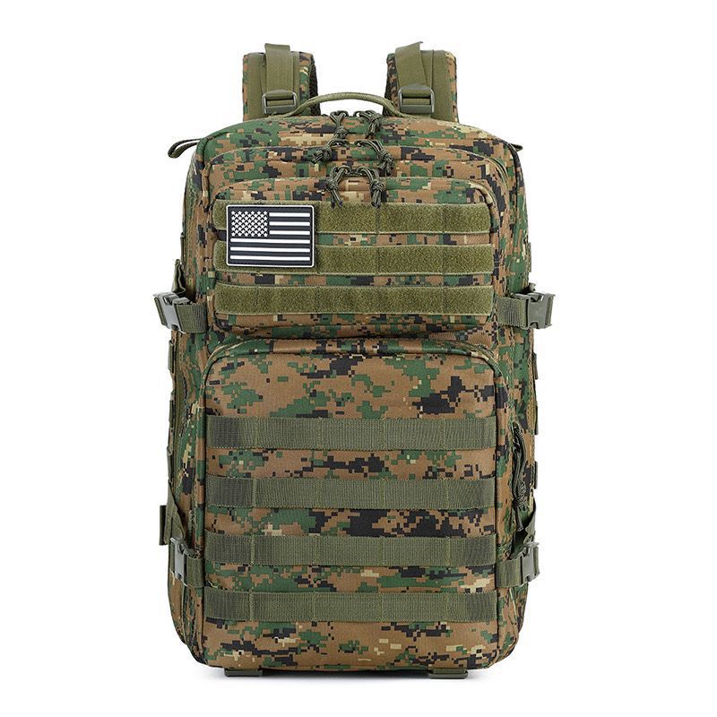 Cross-Border Outdoor Large-Capacity Backpack Multi-Functional 3P Tactical Backpack Camping Outdoor Mountaineering Bag Wear-Resistant