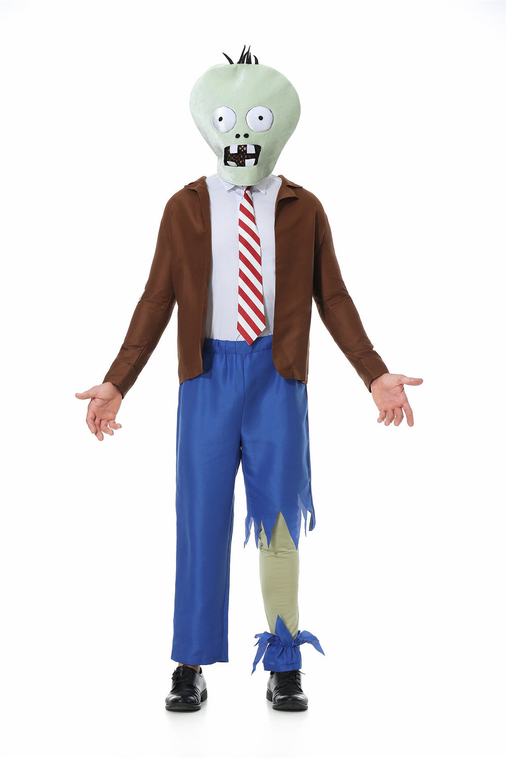 2025 New Halloween Zombie Cosplay Costume Plants Vs. Zombies Funny Stage Performance Costume Set
