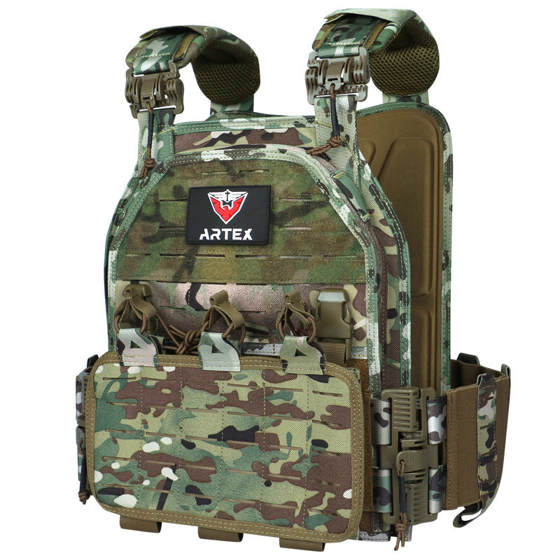 Cross-Border Tactical Vest, Outdoor Quick-Release Vest, Multi-Functional Field Military Fan Clothing, Wear-Resistant, Breathable Training Clothing in Stock