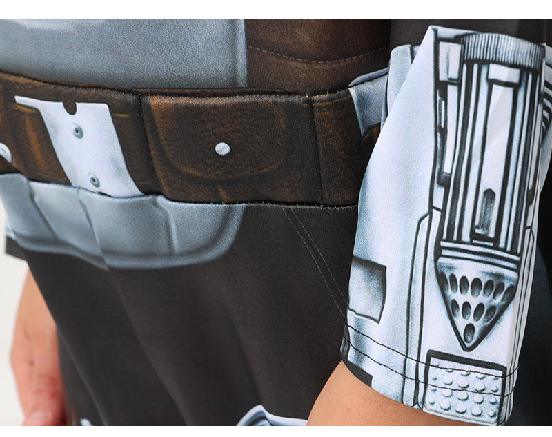 Cross Border Galaxy Bounty Hunter Mandalorian Child Play Costume Halloween Festive Party Show Costume