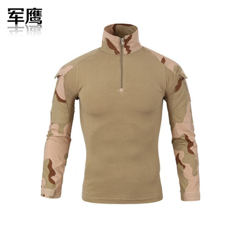 Cross-Border G2 Frog Suit Long-Sleeved Outdoor Camouflage Top Military Tactical T-Shirt Training Wear-Resistant Breathable Elastic Sweat-Absorbent