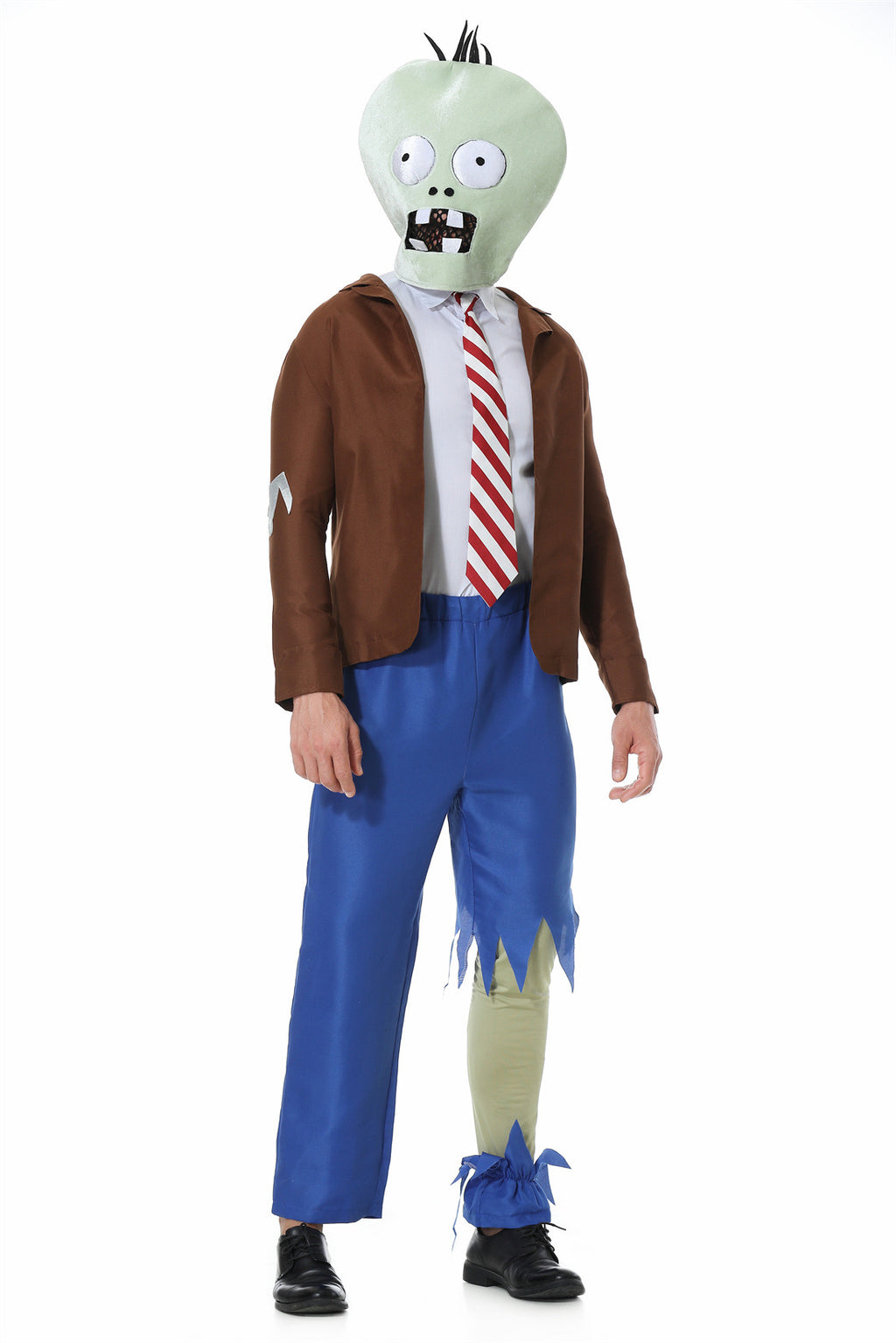 2025 New Halloween Zombie Cosplay Costume Plants Vs. Zombies Funny Stage Performance Costume Set