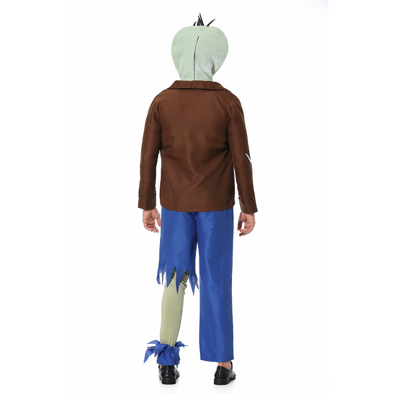 2025 New Halloween Zombie Cosplay Costume Plants Vs. Zombies Funny Stage Performance Costume Set