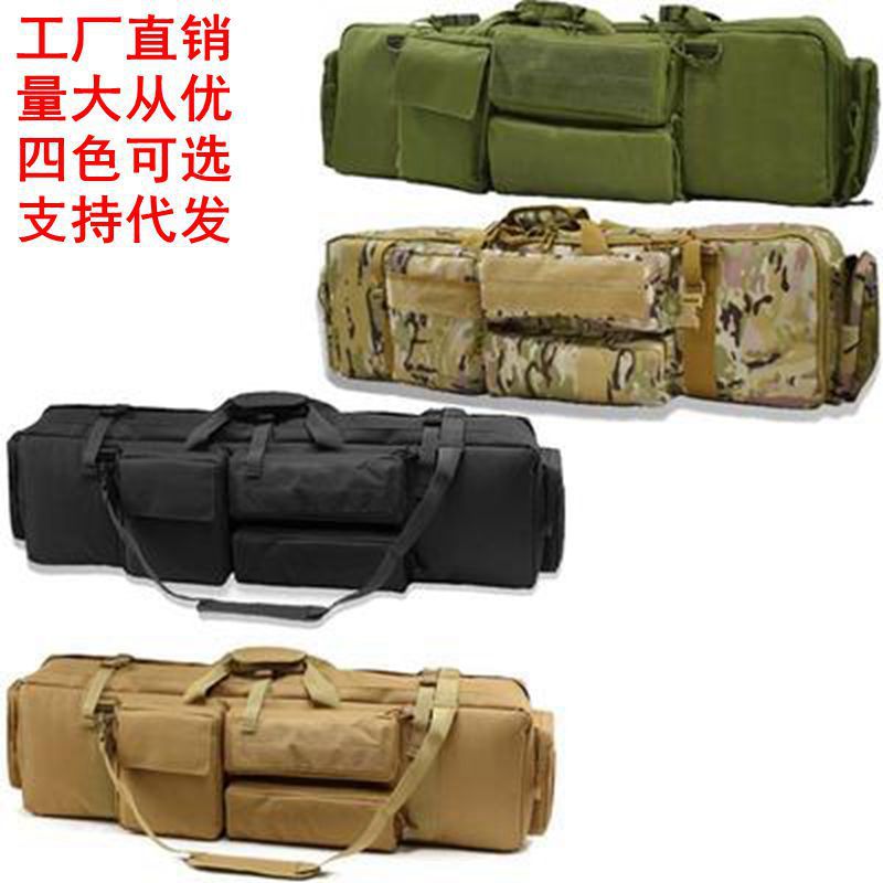 Temu's Best-Selling Amazon Popular Tactical M249 Gun Bag Outdoor Loading and Carrying Fishing Gear Bag Multi-Functional Fishing Bag