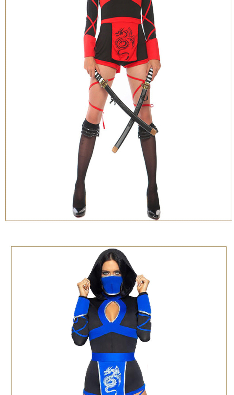 Japanese Ninja Costume Female Samurai Uniform Dragon Japanese Ninja Uniform Halloween Costume Game Uniform Cosplay Cos