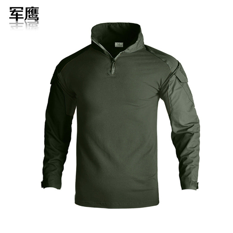 Cross-Border G2 Frog Suit Long-Sleeved Outdoor Camouflage Top Military Tactical T-Shirt Training Wear-Resistant Breathable Elastic Sweat-Absorbent
