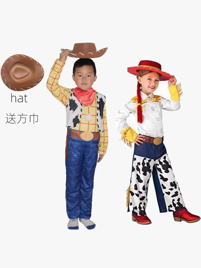 Halloween Cartoon Toy Story Buster Lightyear Woody Tris Costume Performance Stage Performance Costume