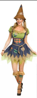 Cross-Border Halloween Scarecrow Suit Women's Stage Performance Clothing Game Anime Cosplay Cos Clothing