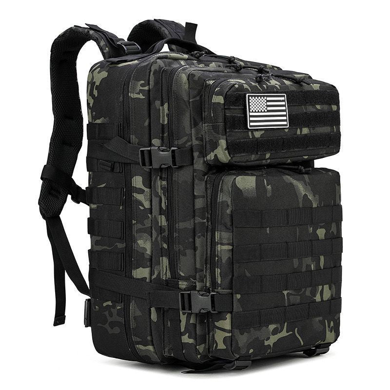 Cross-Border Outdoor Large-Capacity Backpack Multi-Functional 3P Tactical Backpack Camping Outdoor Mountaineering Bag Wear-Resistant