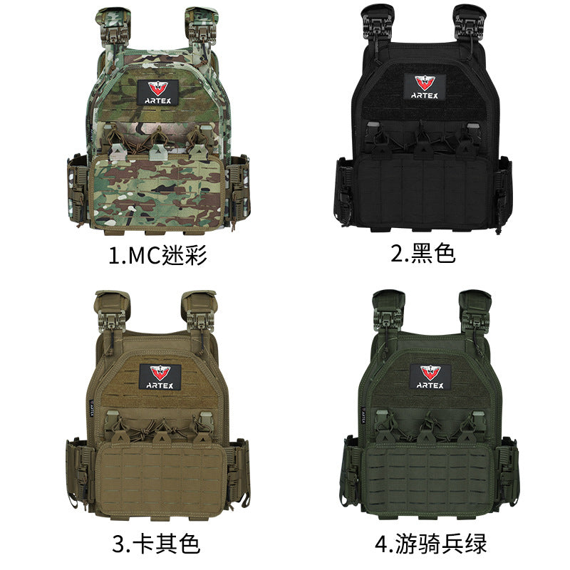 Cross-Border Tactical Vest, Outdoor Quick-Release Vest, Multi-Functional Field Military Fan Clothing, Wear-Resistant, Breathable Training Clothing in Stock