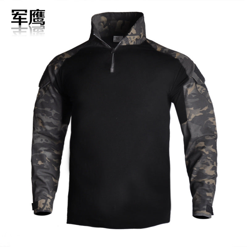 Cross-Border G2 Frog Suit Long-Sleeved Outdoor Camouflage Top Military Tactical T-Shirt Training Wear-Resistant Breathable Elastic Sweat-Absorbent