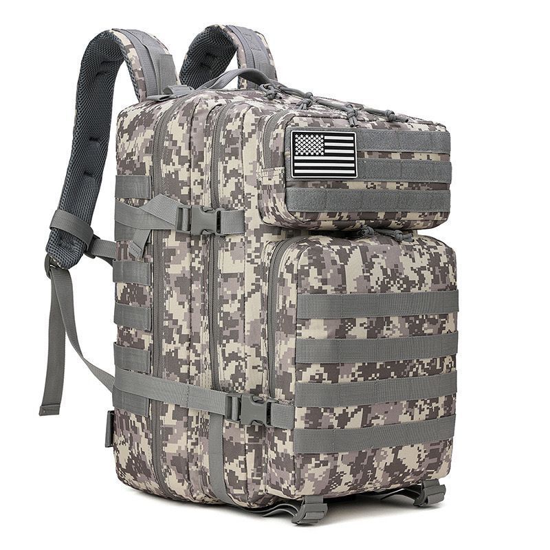 Cross-Border Outdoor Large-Capacity Backpack Multi-Functional 3P Tactical Backpack Camping Outdoor Mountaineering Bag Wear-Resistant