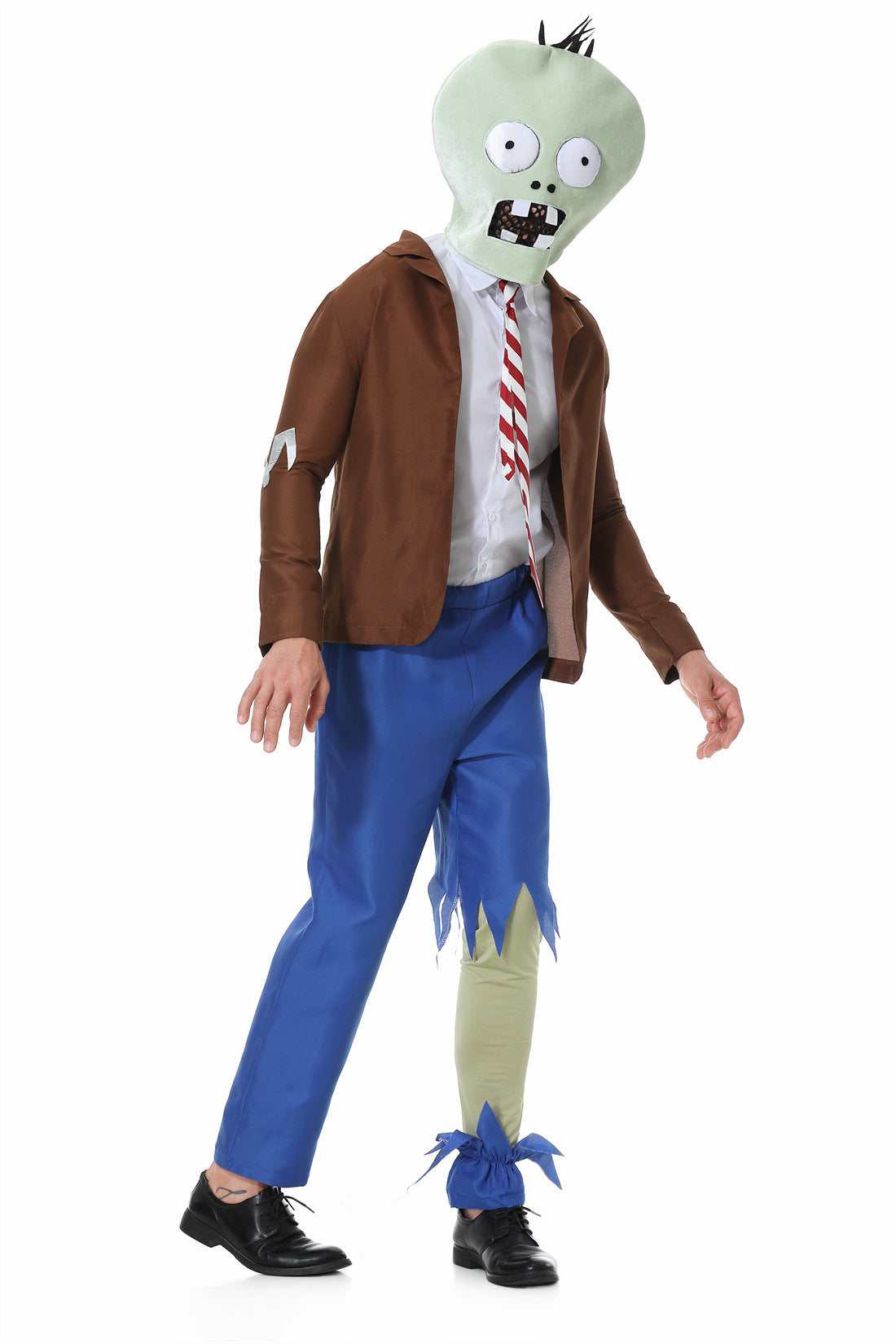 2025 New Halloween Zombie Cosplay Costume Plants Vs. Zombies Funny Stage Performance Costume Set