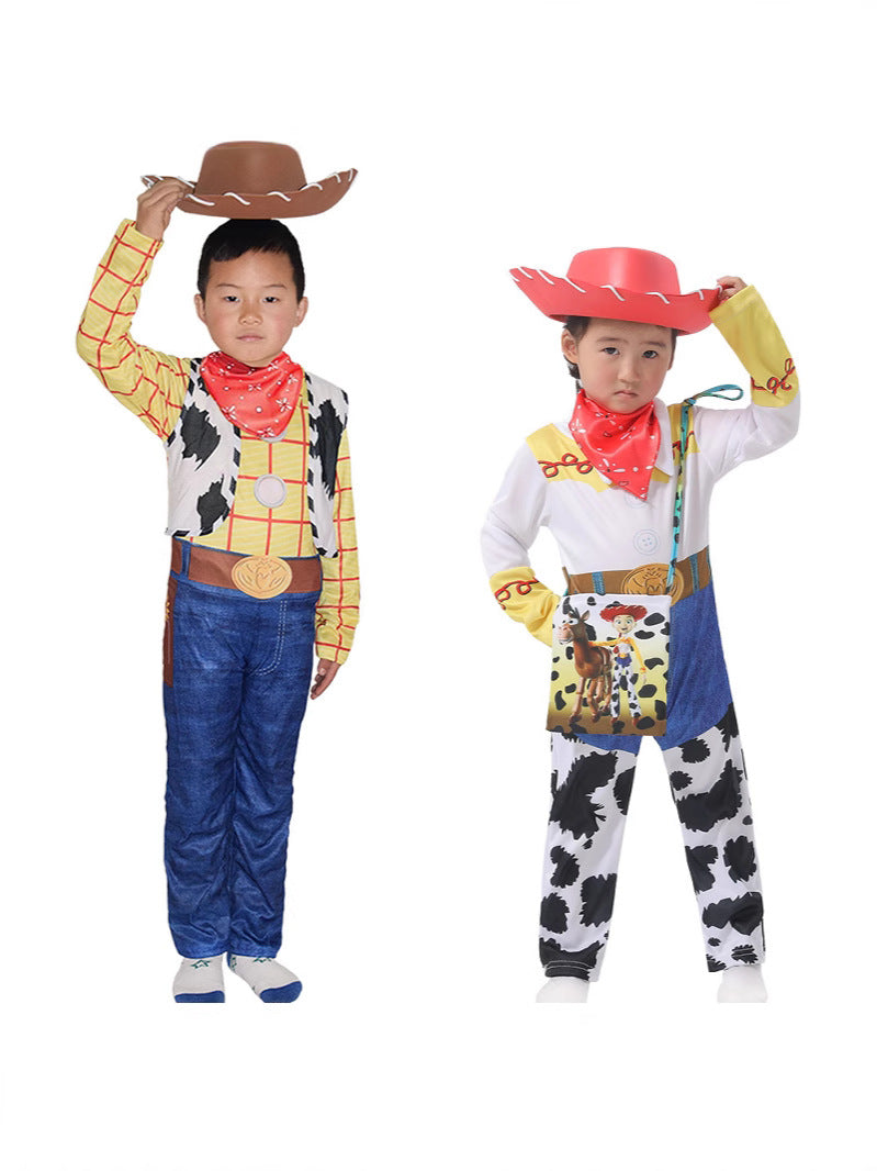Halloween Cartoon Toy Story Buster Lightyear Woody Tris Costume Performance Stage Performance Costume