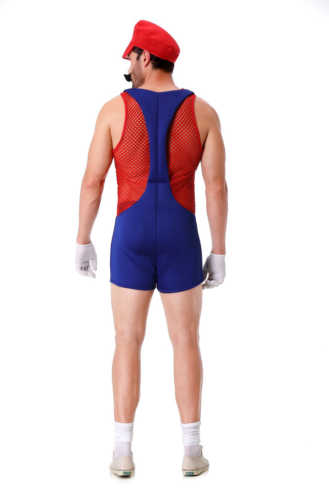 Halloween Adult Costumes European and American New Cosplay Mesh Jumpsuit European and American Men's Uniforms Performance Costumes