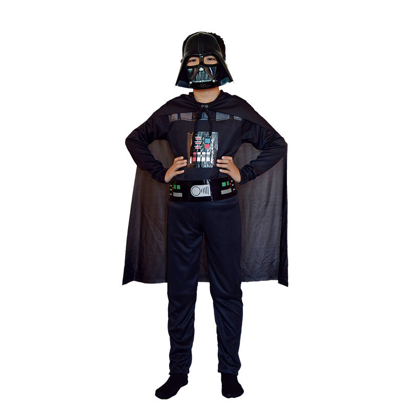 Black Soldier White Soldier Star Wars Costume Halloween Jedi Knight Children's Cos Yoda Mandalorian Jumpsuit