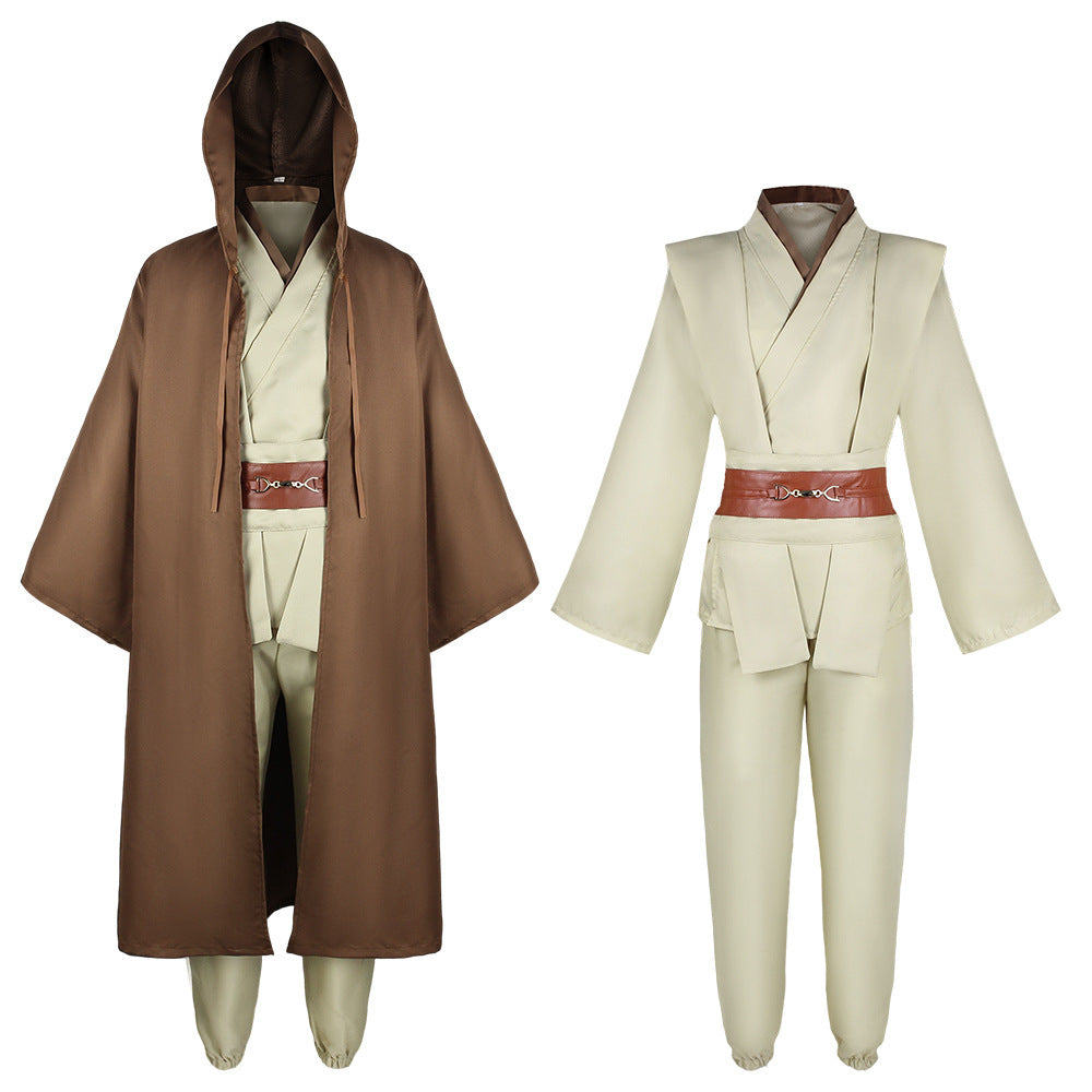Black Soldier White Soldier Star Wars Costume Halloween Jedi Knight Children's Cos Yoda Mandalorian Jumpsuit