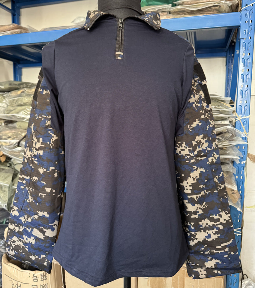 Cross-Border G2 Frog Suit Long-Sleeved Outdoor Camouflage Top Military Tactical T-Shirt Training Wear-Resistant Breathable Elastic Sweat-Absorbent