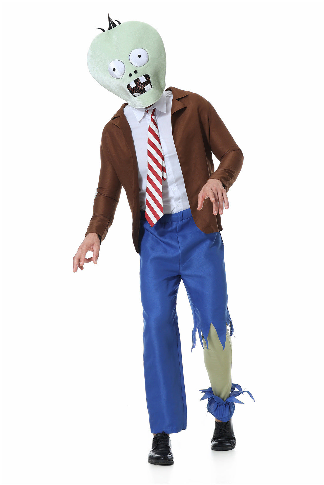 2025 New Halloween Zombie Cosplay Costume Plants Vs. Zombies Funny Stage Performance Costume Set