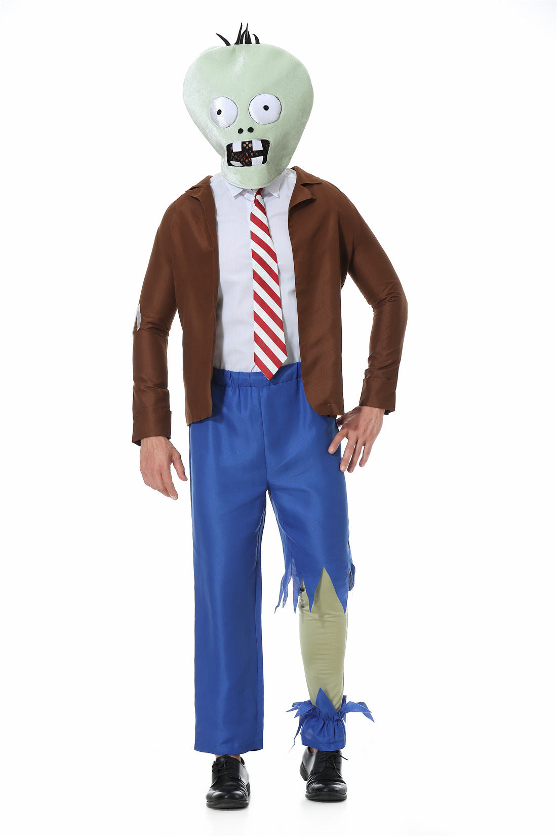 2025 New Halloween Zombie Cosplay Costume Plants Vs. Zombies Funny Stage Performance Costume Set