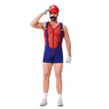 Halloween Adult Costumes European and American New Cosplay Mesh Jumpsuit European and American Men's Uniforms Performance Costumes