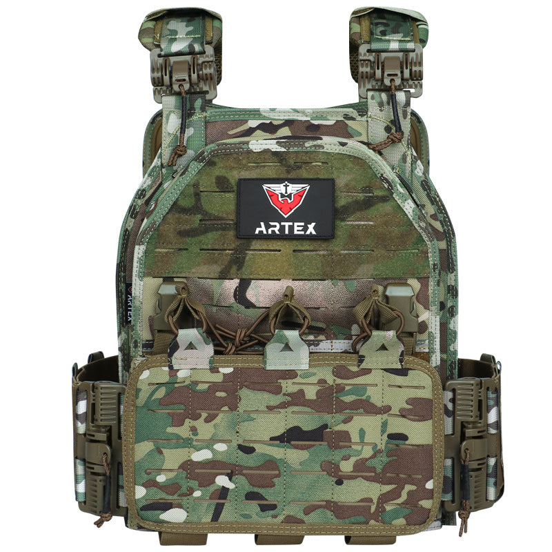 Cross-Border Tactical Vest, Outdoor Quick-Release Vest, Multi-Functional Field Military Fan Clothing, Wear-Resistant, Breathable Training Clothing in Stock