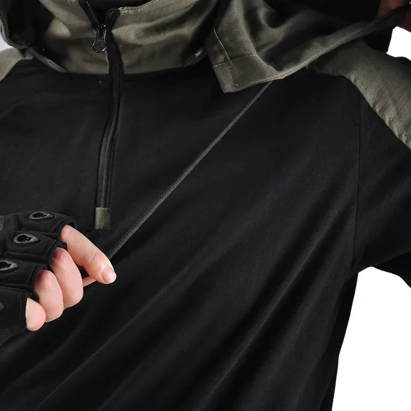 Tute tattiche da esterno Uniforme da escursionismo Resistente all'usura Uomo Abbigliamento da arrampicata Pantaloni da paintball Softair Camicia da combattimento Attrezzatura da campeggio