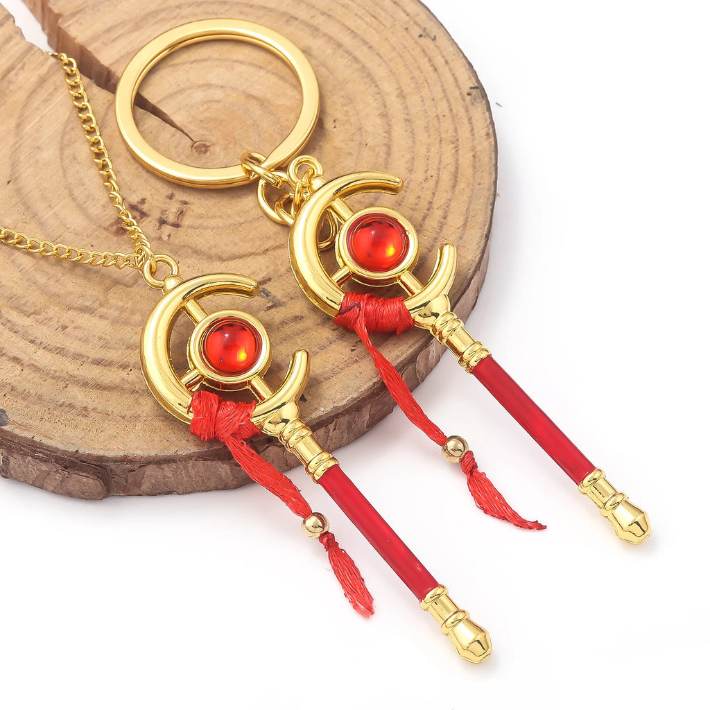 New Anime Keychain Frieren Magic Wand Decoration Cosplay Props Cute Pendant Hanging Ornament Role Play Keychain Toys Gifts