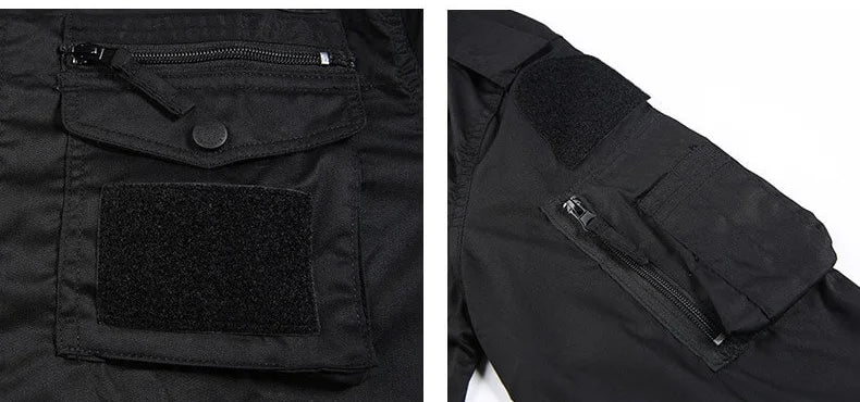 Uniform Camouflage outdoors Combat Shirt Uniforme Tactical Suit Clothing CS Softair Men Working Clothes with Caps