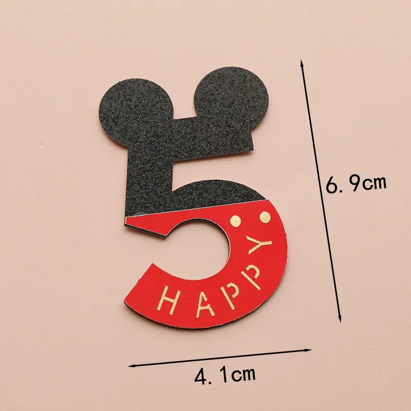 Cartoon Mickey Minnie Mouse Baking Cake Decoration Ornaments Cake Topper for Kids Birthday Party Decoration Supplies Toys Gifts