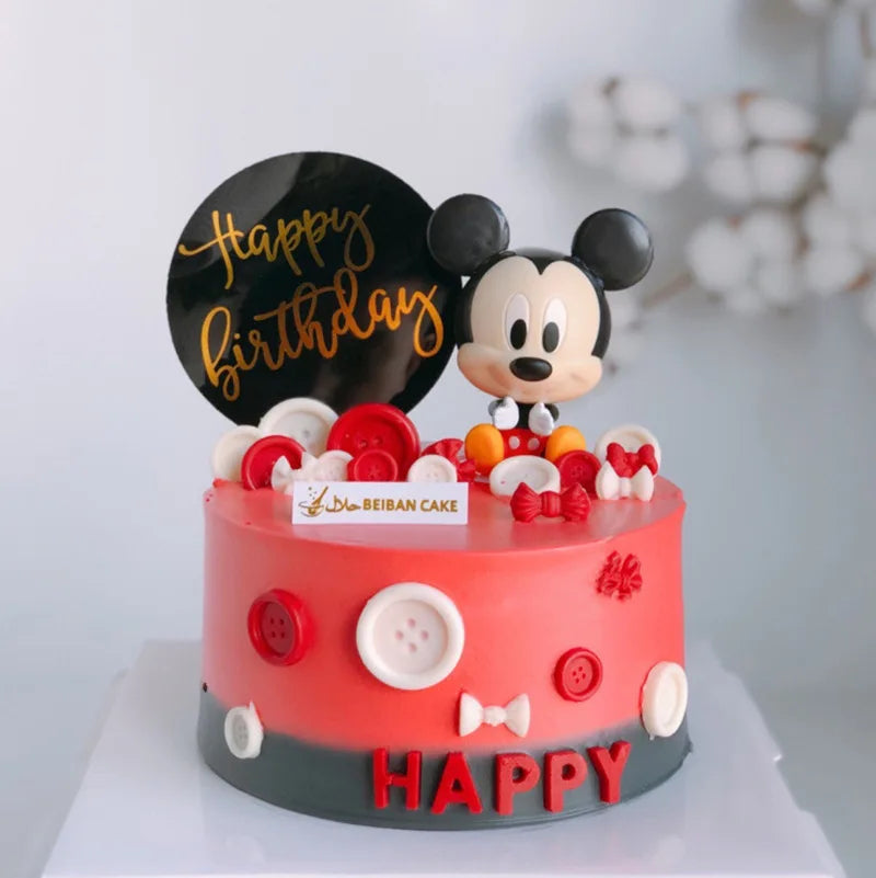 Cartoon Mickey Minnie Mouse Baking Cake Decoration Ornaments Cake Topper for Kids Birthday Party Decoration Supplies Toys Gifts