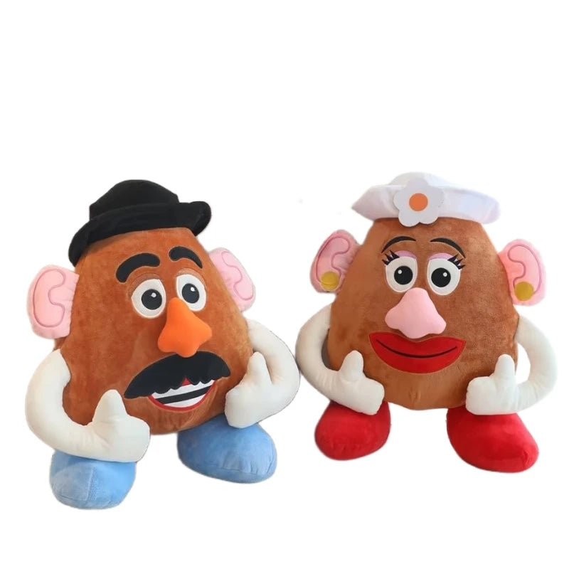 Carino Mr e Mrs Testa di patate Peluche Bella farcita Toy Story Anime Peluche Bambola addormentata Cuscino Coperta Pisolino Regali di Natale Ragazza