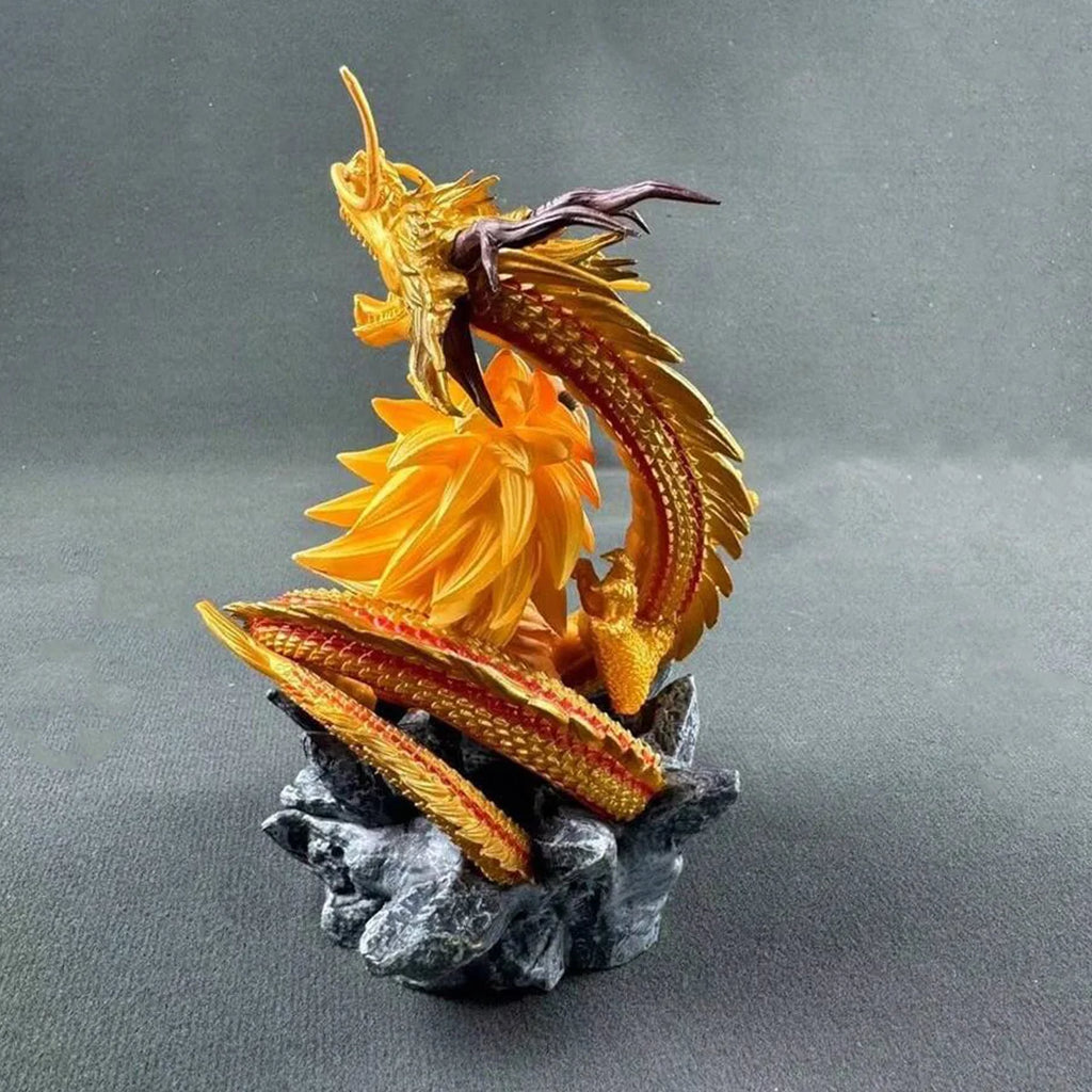 Q Version Dragon Ball Z Figure Ssj3 Goku Action Figures Dragon Fist Explosion 14CM PVC GK Statue Collectible Model Toys