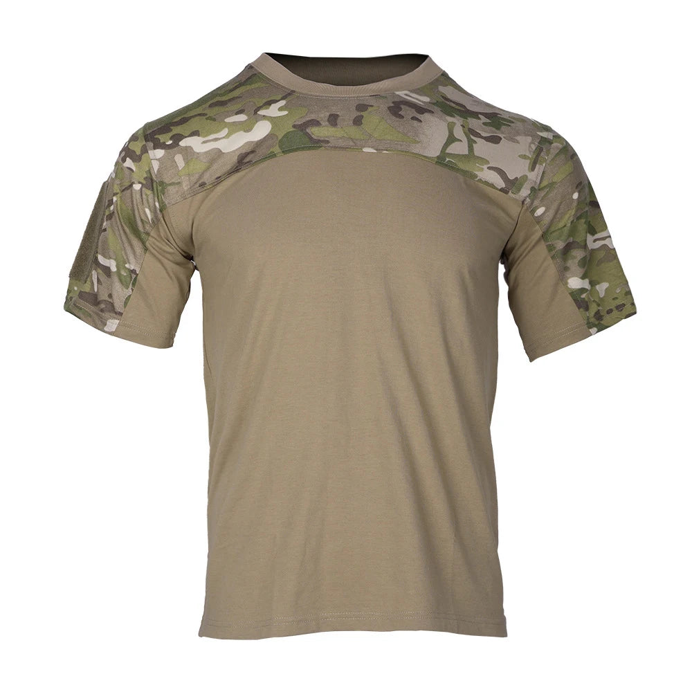 T-Shirt tattica estate manica corta Top Tee Outdoor Casual Tshirt abbigliamento allenamento Camouflage T Shirt abbigliamento uomo