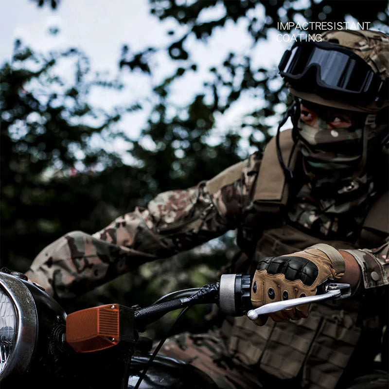Guanti tattici per uomo e donna Guanti da moto touchscreen con guscio rigido e imbottitura sul palmo per sport, campeggio, arrampicata, escursionismo