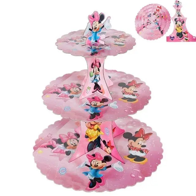 Cartoon Mickey Minnie Mouse Baking Cake Decoration Ornaments Cake Topper for Kids Birthday Party Decoration Supplies Toys Gifts