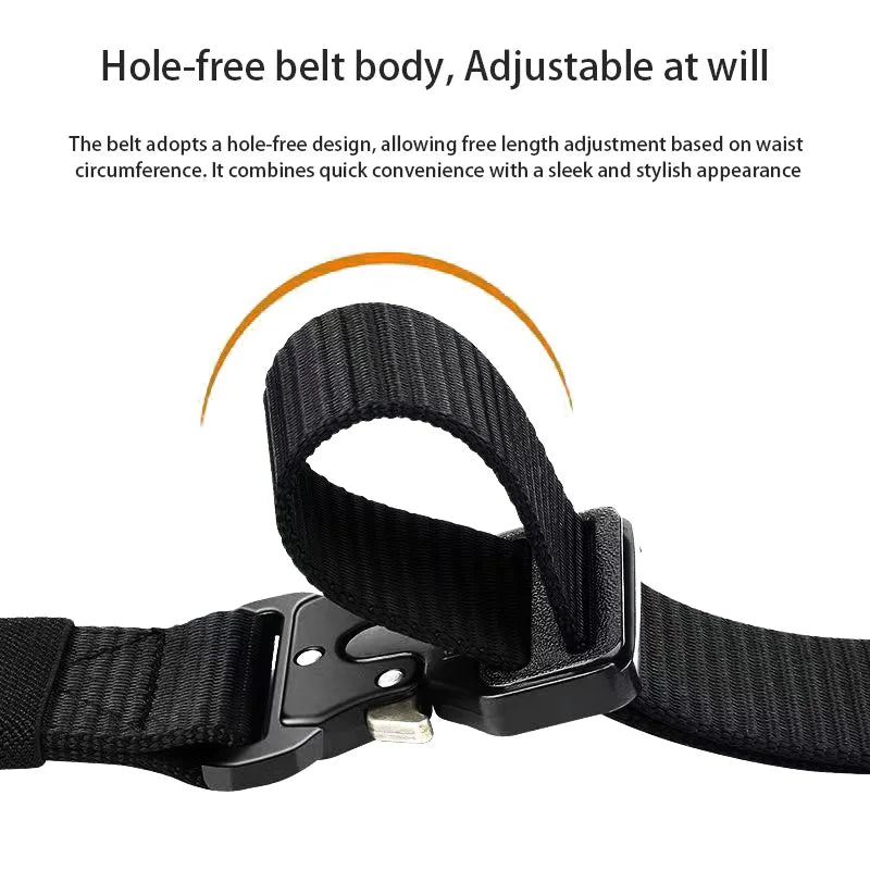 Cintura tattica da uomo |   Cintura da combattimento in tela di nylon per tutte le stagioni con design neutro, costruita per caccia e spedizioni all'aperto