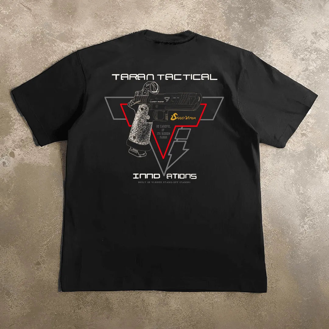 Maglietta Tattica Taran Tactical TTI 2026, Abbigliamento Tattico Estivo a Maniche Corte, Stile Militare per Uomo Robusto