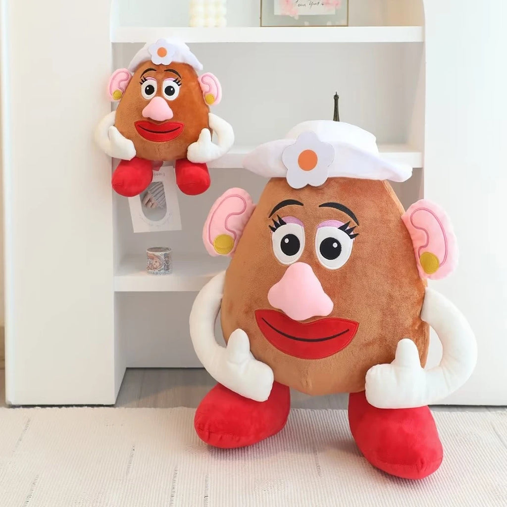 Carino Mr e Mrs Testa di patate Peluche Bella farcita Toy Story Anime Peluche Bambola addormentata Cuscino Coperta Pisolino Regali di Natale Ragazza